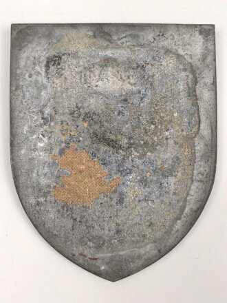 Kriegsmarine, Wandplakette "Tigerverband Bartels Bergen 1940"  Zinkguss, Originallack, Höhe 19cm