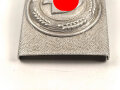 Reichsarbeitsdienst, Koppelschloss für Mannschaften aus Aluminium, mit aufgeklammertem Emblem