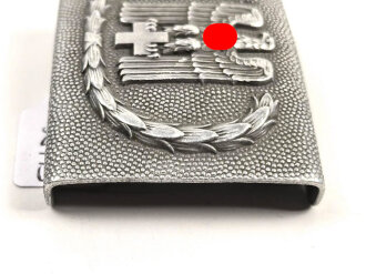 Deutsches Rotes Kreuz III.Reich, Koppelschloss für Mannschaften aus Aluminium, ein Dorn abgebrochen