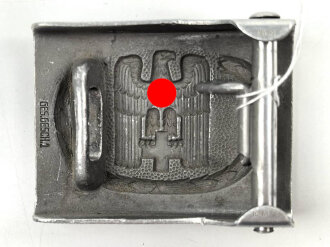 Deutsches Rotes Kreuz III.Reich, Koppelschloss für Mannschaften aus Aluminium, ein Dorn abgebrochen