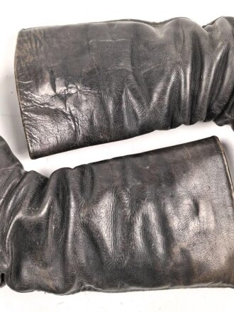 Paar Stiefel für Unteroffiziere der Wehrmacht. Ungereinigtes, privat beschafftes Paar in gutem Gesamtzustand, Sohlenlänge 28,5cm