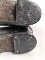 Paar Stiefel für Unteroffiziere der Wehrmacht. Ungereinigtes, privat beschafftes Paar in gutem Gesamtzustand, Sohlenlänge 28,5cm