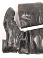 Paar Stiefel für Unteroffiziere der Wehrmacht. Ungereinigtes, privat beschafftes Paar in gutem Gesamtzustand, Sohlenlänge 28,5cm