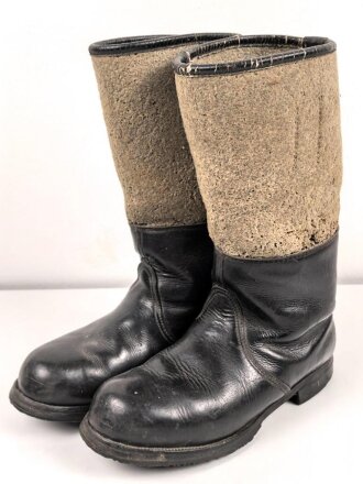 Paar Winterstiefel  Wehrmacht. Ungereinigtes,Paar mit...