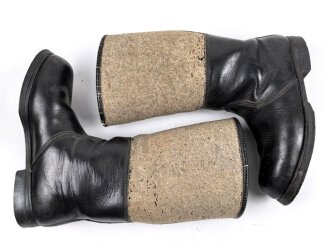 Paar Winterstiefel  Wehrmacht. Ungereinigtes,Paar mit...