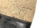 Paar Winterstiefel  Wehrmacht. Ungereinigtes,Paar mit Mottenschäden im Filz, Sohlenlänge 31cm