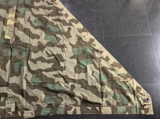 Zeltbahn 31 Wehrmacht. Farbfrisches Stück mit diversen Reparaturstellen