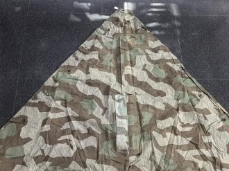 Zeltbahn 31 Wehrmacht. Farbfrisches Stück mit diversen Reparaturstellen