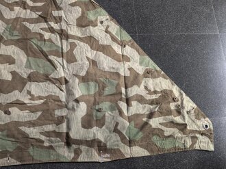 Zeltbahn 31 Wehrmacht. Farbfrisches Stück mit diversen Reparaturstellen