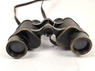 "Marineglas 6x" von Carl Zeiss Jena. Durchsicht milchig, Strichplatte links ! Es handelt sich hier um ein privat beschafftes Stück