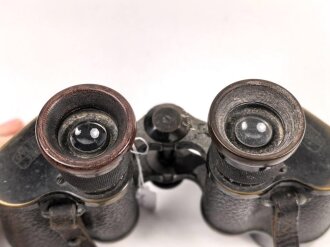 "Marineglas 6x" von Carl Zeiss Jena. Durchsicht milchig, Strichplatte links ! Es handelt sich hier um ein privat beschafftes Stück