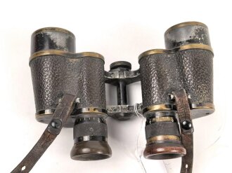 "Marineglas 6x" von Carl Zeiss Jena. Durchsicht milchig, Strichplatte links ! Es handelt sich hier um ein privat beschafftes Stück