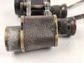 "Marineglas 6x" von Carl Zeiss Jena. Durchsicht milchig, Strichplatte links ! Es handelt sich hier um ein privat beschafftes Stück
