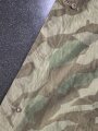 Zeltbahn 31 Wehrmacht, Getragenes Stück mit Reichsbetriebsnummer. Ungewöhnliche Ausführung, statt den üblichen Metallösen wurde Leder verwendet.