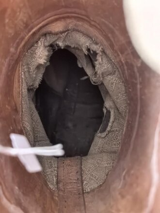 Paar Stiefel für Offiziere aus der Zeit des 2. Weltkrieg. Ungereinigtes Paar, Sohlenlänge 29,5cm