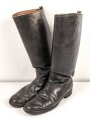Paar Stiefel für Offiziere aus der Zeit des 2. Weltkrieg. Ungereinigtes Paar, Sohlenlänge 29,5cm