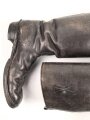 Paar Stiefel für Offiziere aus der Zeit des 2. Weltkrieg. Ungereinigtes Paar, Sohlenlänge 29,5cm