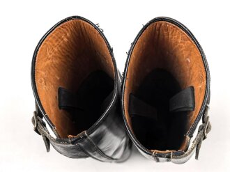 Paar Stiefel für Unteroffiziere aus der Zeit des 2. Weltkrieg. Ungereinigtes Paar, Sohlenlänge 30,5cm