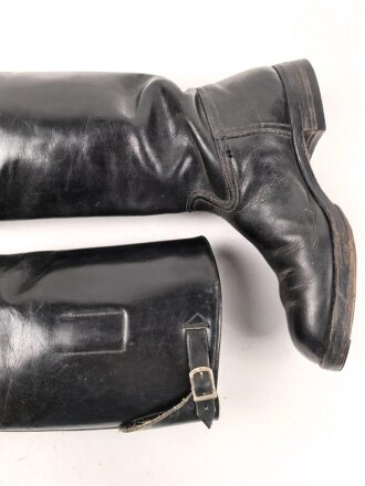 Paar Stiefel für Unteroffiziere aus der Zeit des 2. Weltkrieg. Ungereinigtes Paar, Sohlenlänge 30,5cm