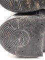 Paar Stiefel für Unteroffiziere aus der Zeit des 2. Weltkrieg. Ungereinigtes Paar, Sohlenlänge 30,5cm