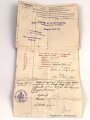 1. Weltkrieg Militärpaß, eingestellt am 26.Oktober 1904.