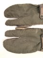 Paar Handschuhe für Kradmelder der Wehrmacht. Getragenes Paar