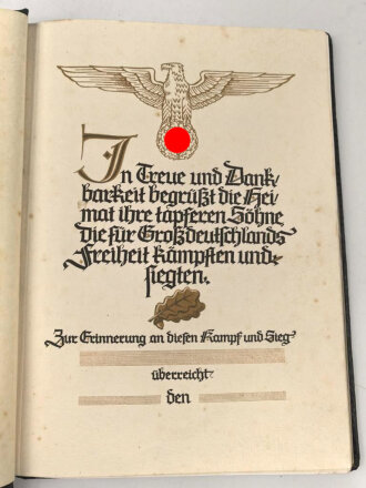 "Ehren Chronik" für Angehörige des...