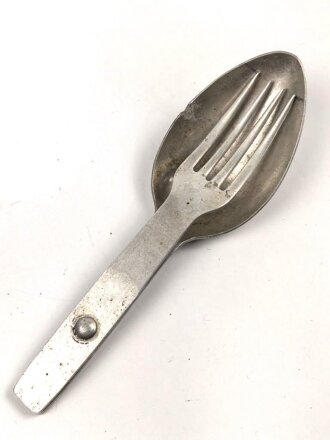 Gabel / Löffel Kombi Wehrmacht. Aluminium, datiert 1940