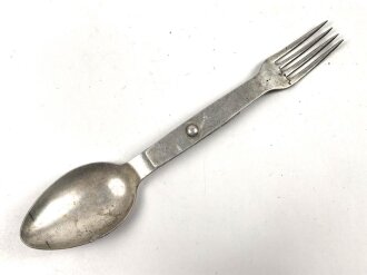 Gabel / Löffel Kombi Wehrmacht. Aluminium, datiert 1940
