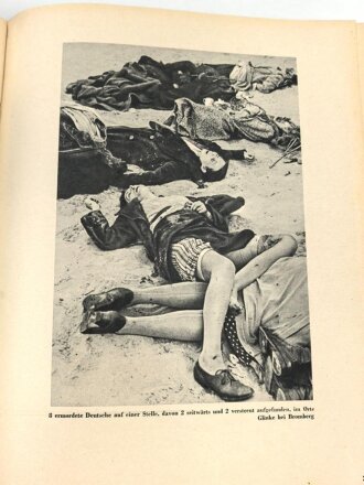 Buch "Dokumente polnischer Grausamkeit" Berlin 1940 mit 456 Seiten. Einband defekt