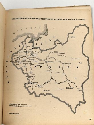 Buch "Dokumente polnischer Grausamkeit" Berlin 1940 mit 456 Seiten. Einband defekt