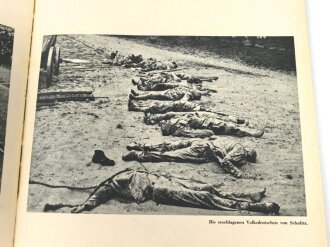 Buch "Dokumente polnischer Grausamkeit" Berlin 1940 mit 456 Seiten. Einband defekt