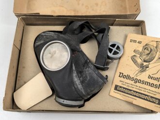 Luftschutz, Volksgasmaske 40 für Männer....