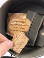 Reichswehr / frühe Wehrmacht, Bereitschaftsbüchse für die Gasmaske. Originallack, datiert 1934.