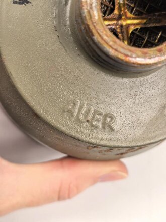Auer " S- Filter für den zivilen Luftschutz" datiert 1943, ungereinigtes Stück