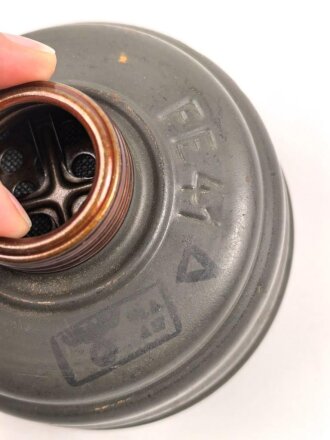 Gasmaskenfilter "Filtereinsatz 41" Wehrmacht . Gebraucht, datiert 1943