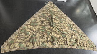 Zeltbahn 31 Wehrmacht. Farbfrisches Stück mit etlichen Reparaturstellen