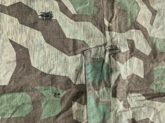 Zeltbahn 31 Wehrmacht. Farbfrisches Stück mit etlichen Reparaturstellen