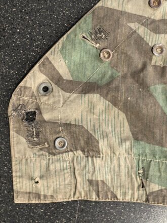 Zeltbahn 31 Wehrmacht. Farbfrisches Stück mit etlichen Reparaturstellen