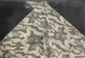 Zeltbahn 31 Wehrmacht. Farbfrisches Stück mit etlichen Reparaturstellen