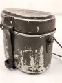 Kochgeschirr Wehrmacht, Hersteller FWBN44, nur auf Oberteil gestempelt. Originallack