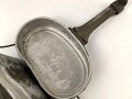 Kochgeschirr Wehrmacht, Hersteller FWBN44, nur auf Oberteil gestempelt. Originallack