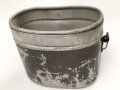 Kochgeschirr Wehrmacht, Hersteller FWBN44, nur auf Oberteil gestempelt. Originallack