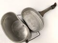 Kochgeschirr Wehrmacht, Hersteller FWBN44, nur auf Oberteil gestempelt. Originallack