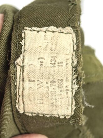 U.S. Army , Hot weather cap, 1st pattern. You will receive the exact 10 pieces pictured. All Vietnam war era, uncleaned