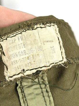 U.S. Army , Hot weather cap, 1st pattern. You will receive the exact 10 pieces pictured. All Vietnam war era, uncleaned