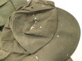 U.S. Army , Hot weather cap, 1st pattern. You will receive the exact 10 pieces pictured. All Vietnam war era, uncleaned