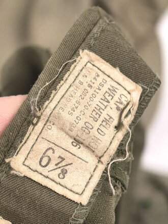 U.S. Army , Hot weather cap, 1st pattern. You will receive the exact 10 pieces pictured. All Vietnam war era, uncleaned