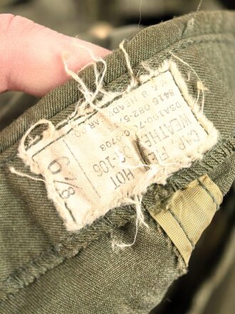 U.S. Army , Hot weather cap, 1st pattern. You will receive the exact 10 pieces pictured. All Vietnam war era, uncleaned