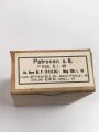 Leere Pappschachtel für 15 Schuss Munition 8 x 57 zum k98 der Wehrmacht. Datiert 1939. Sie erhalten ein ( 1 ) Stück in gutem Zustand